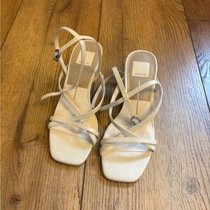 Dolce Vita Women's White Strappy Heels